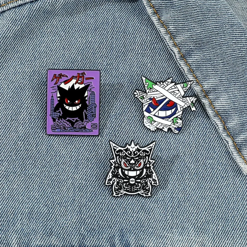 Gengarการ์ตูนเข็มกลัดอะนิเมะEnamel Lapel Pinsสำหรับอุปกรณ์เสริมกระเป๋าเป้สะพายหลังแฟนคอลเลกชันเข็มกลัดเครื่องประดับของขวัญ — image 6