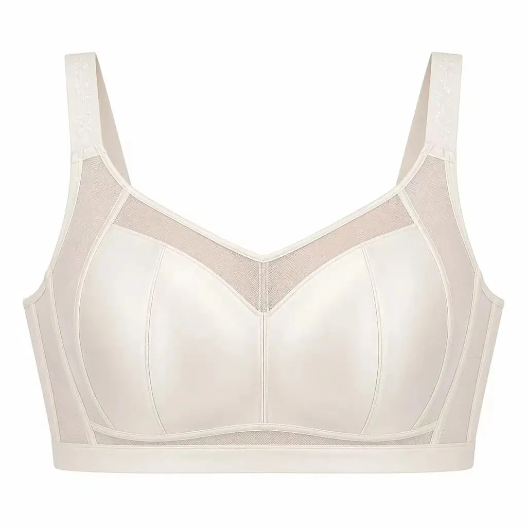 Sutiã minimizador feminino plus size, ultrafino, cobertura total, suporte lateral reunido, sutiã anti-flacidez para busto grande — image 4