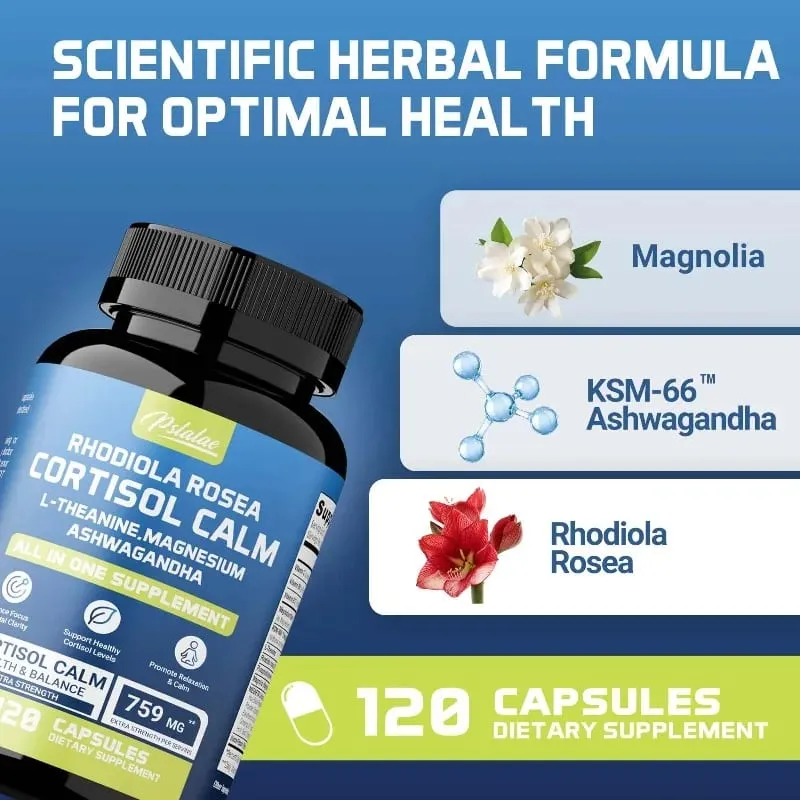 16-in-1 Super Calm Cortisol Manager Supplement - Verbetert de focus en mentale helderheid Verlicht vermoeidheid voor dames en heren — image 3