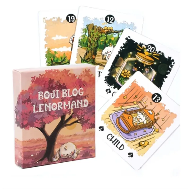 Boji Blog Lenormand Deck Le voyage d'un lapin à travers le destin Pour les amateurs de tarot