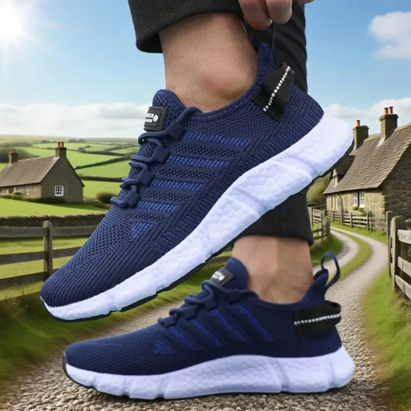 Løbesko med bløde såler til mænd Åndbar mesh Fleksibel Casual sneakers Komfortable bæredygtige såler Tennis træningssko — image 8