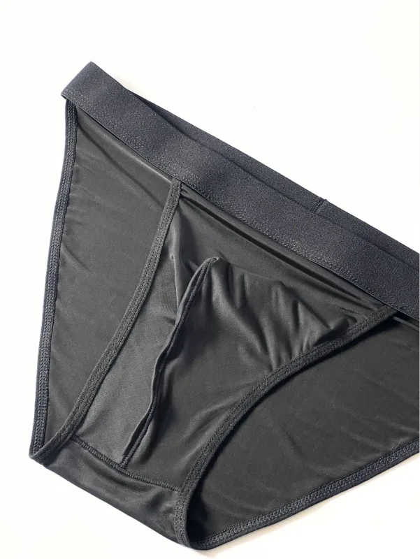 1 ชิ้นชายเซ็กซี่ Ultra-Thin ICE Cool High CUT กางเกง,Breathable นุ่มยืดเอวยางยืดสบายๆชุดชั้นในทุกวัน — image 9