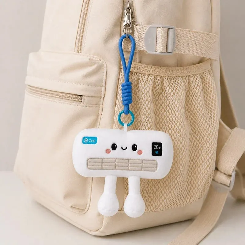 Pendentif en peluche Piano noir et climatiseur blanc 14/16cm, Instrument de musique humanoïde en peluche, porte-clés décor pour sac cadeau — image 11