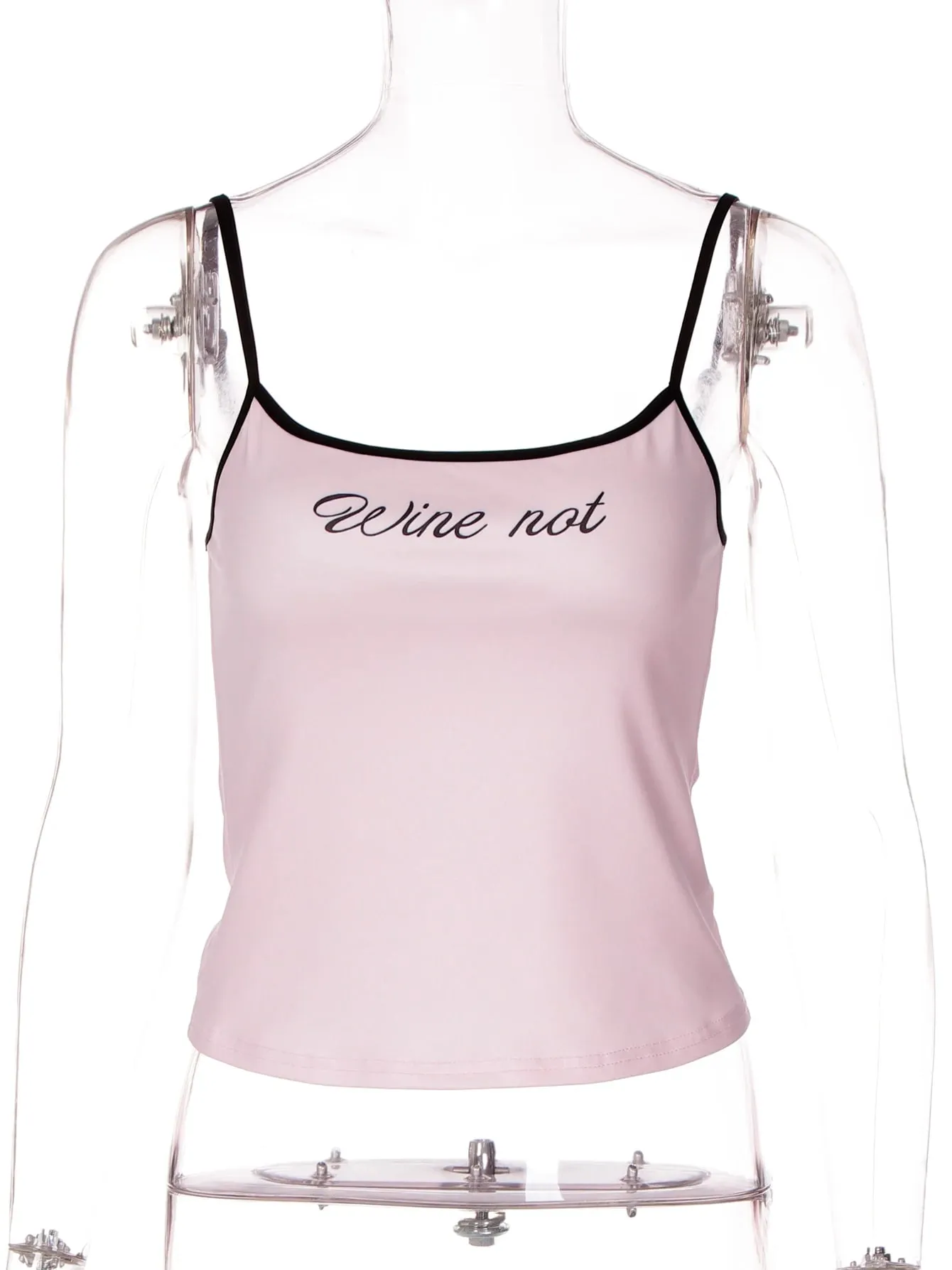 Hugcitar verão carta impressão cor bloco deslizamento sem costas sexy magro colheita camis topo moda feminina streetwear festa roupas de férias — image 6