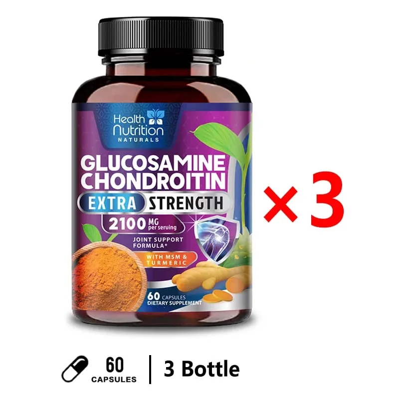 Glucosamine Chondroitin Turmeric MSM Triple Strength Joint Support 2100mg — image 10