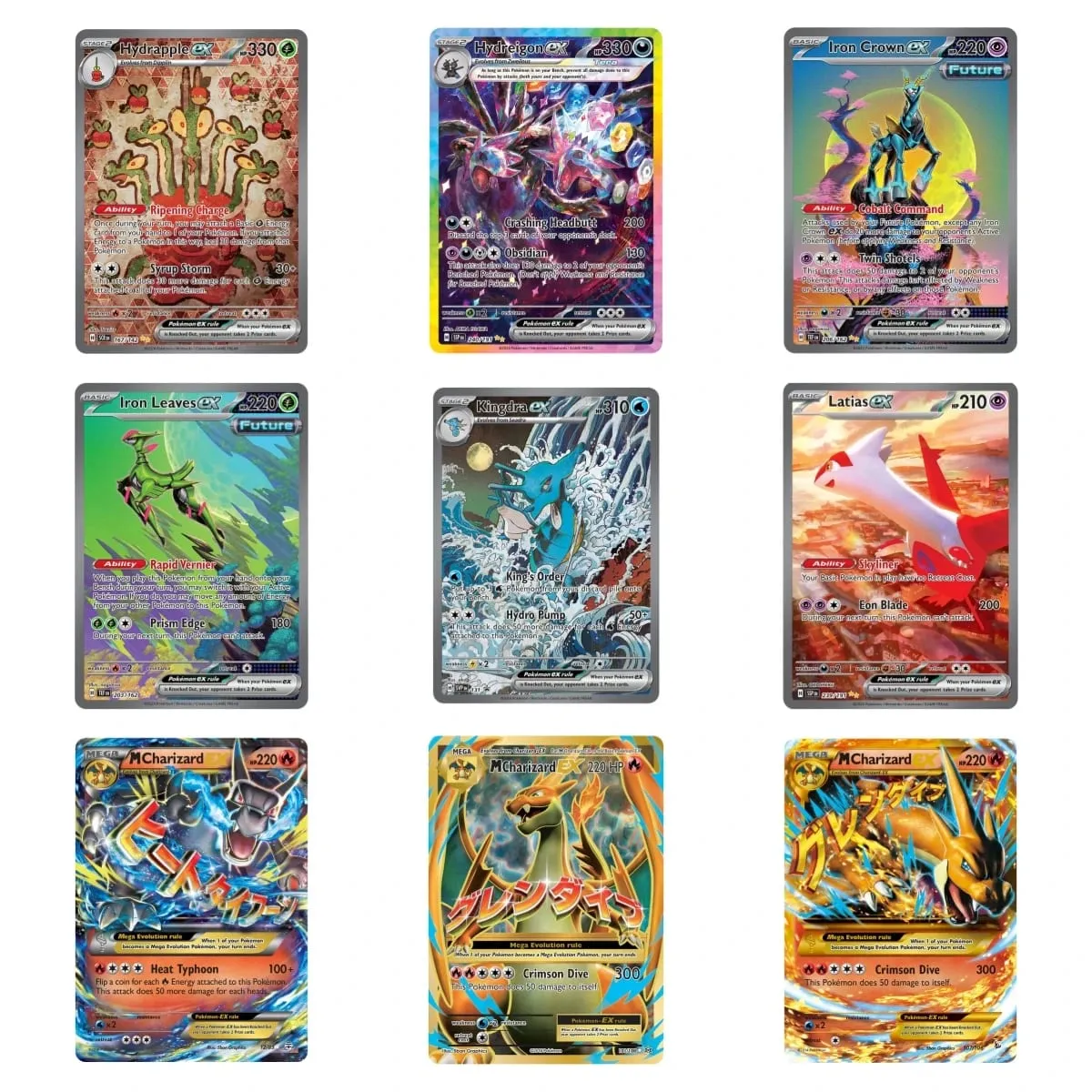 PKM Proxy EX การ์ด HolographicM Charizard-EX/ Mew/Greninja/Pikachu/Charizard/M Charizard/ex PTCG คอลเลกชันเกมการ์ดเกมของเล่น — image 5