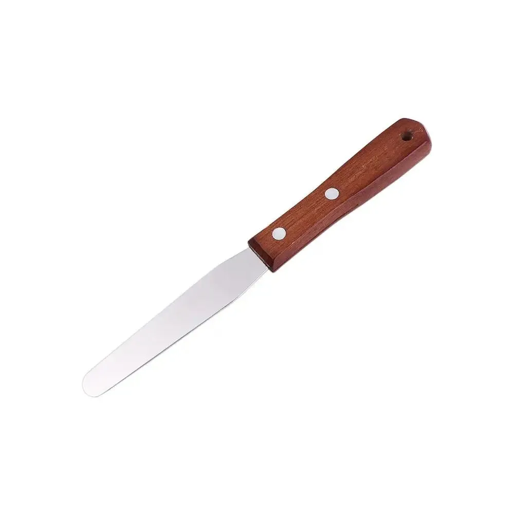 Kitchen Gadgets Stainless Steel Butter Scraper 8 Inch Comfortable Grip Cake Icing Spatula Rust-proof Jam Spreader Bread — image 17