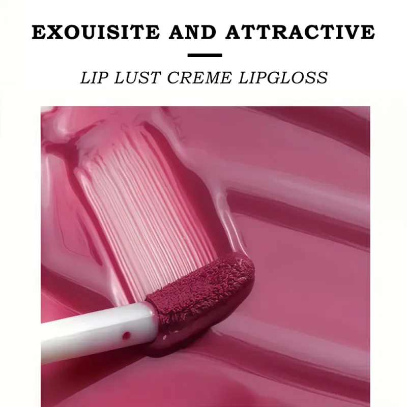 Moisturizing Cream Lip Gloss Efterår/Vinter Fugtgivende flydende læbestift Langtidsholdbar Ikke-fedtet læbemakeup Julebrun — image 4