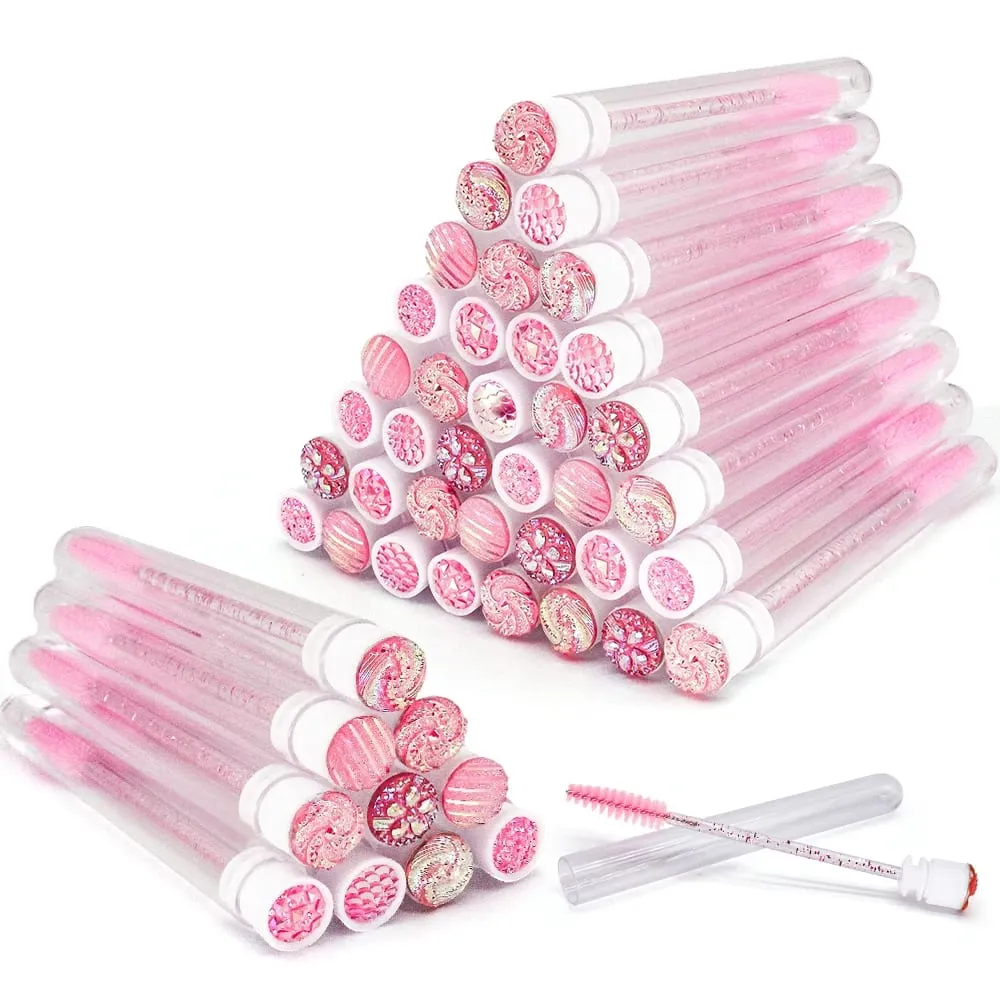 10/50Pcs Disposable Eyelash แปรงขนตาแบบใช้ซ้ำได้แปรงหลอดมาสคาร่าหลอดฝุ่น Lash Spoolies เก็บเครื่องมือแต่งหน้า — image 4