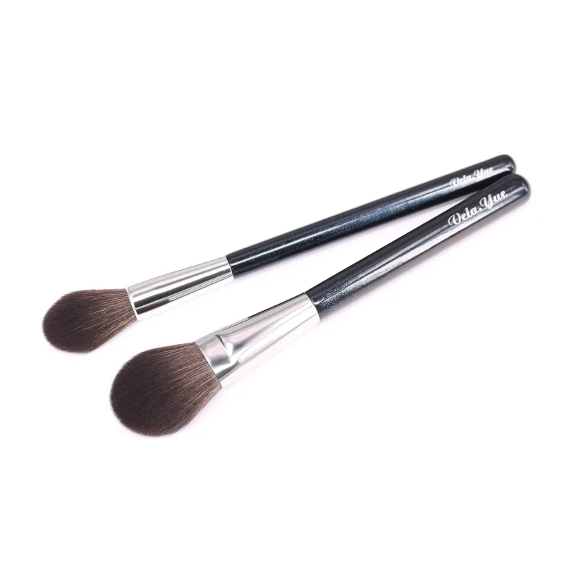 Vela.Yue 2pcs ชุดแปรงแต่งหน้าสำหรับ Face Powder Blusher Highlighters Luminizers เครื่องสำอางค์ชุดเครื่องมือความงาม — image 5