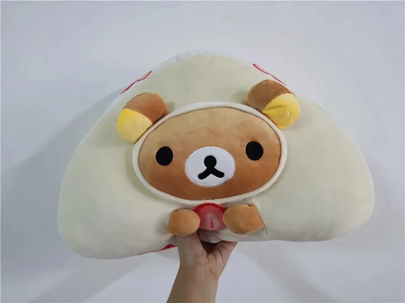 Sød Rilakkuma Frugtsandwich Bjørn Store plys Plys Plysdyr Pude Pude Legetøjsdukke 40 cm Børnegaver — image 5