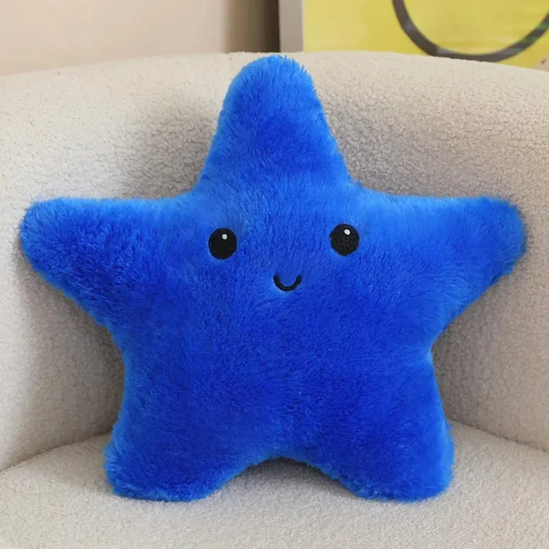 Estrela de cinco pontas estrela do mar travesseiro de pelúcia estrela múltiplas cores estrela brinquedos de pelúcia casa sofá quarto almofada presentes para amigos — image 8