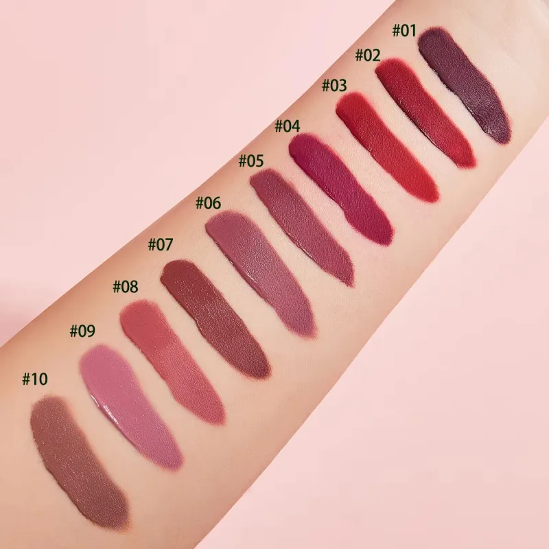 10 ชิ้น/เซ็ตวันหยุดวันอาทิตย์ Lip GLOSS Kit Matte Liquid ลิปสติก Long Lasting Waterproof Lip Tint เครื่องสำอางค์ขายส่งแต่งหน้า — image 5