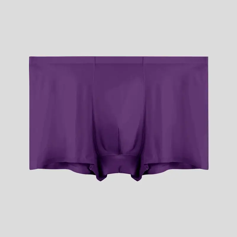 Men's Underwear Men's Wholesale Ice Silk Seamless Boxer Briefs Antibacterial Breathable Sports Summer Thin Comfort Boxer Bri — image 4
