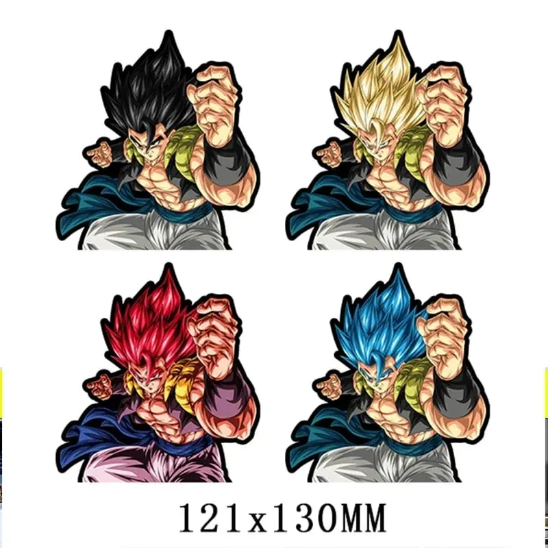 Anime 3D Lenticular Sticker Goku Vegeta Waterproof Decals for Car Refrigerator Skateboard Etc.kid's Gifts