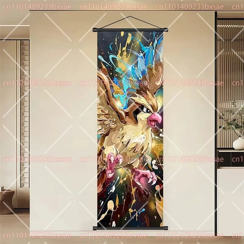 Peinture en rouleau HD de dessin animé Pokémon, Eevee, Pikachu, Suicune, Charizard, Mewtwo, décoration murale de fond, affiche, cadeau pour enfants — image 27