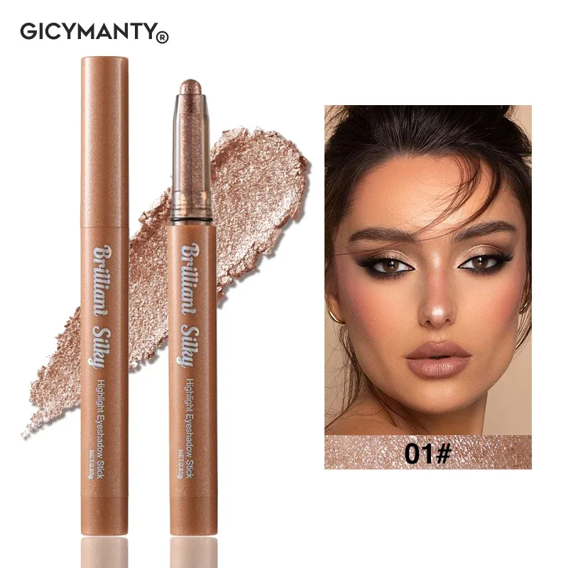 Sparkle Eyeshadow Stick Highlight Eye Pencil Shimmer Pearl Długotrwały wodoodporny, wielofunkcyjny makijaż oczu Beauty — image 8