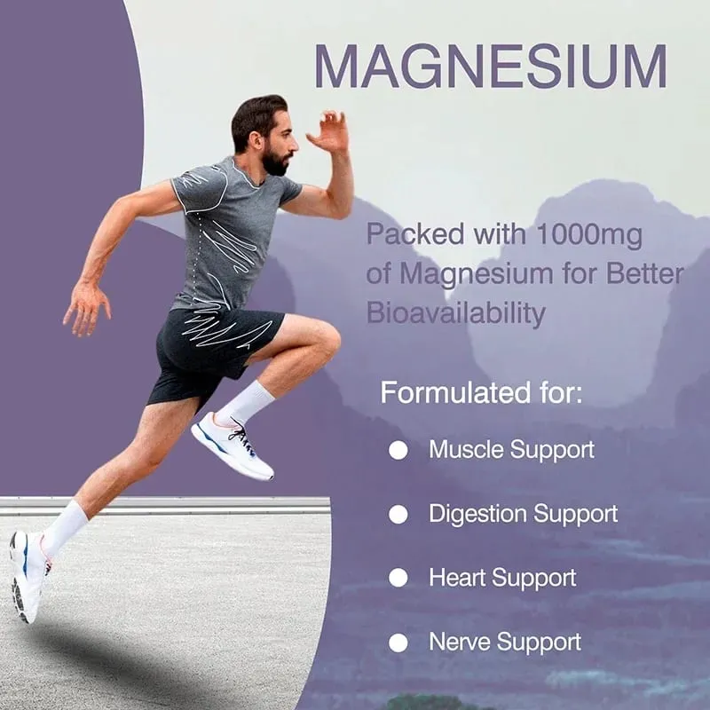 Magnesium Citrate - Supplement for Stress Relaxation Bone Sleep Heart Health Nerve Muscle & MetabolismSupplementsSupplemen — image 4