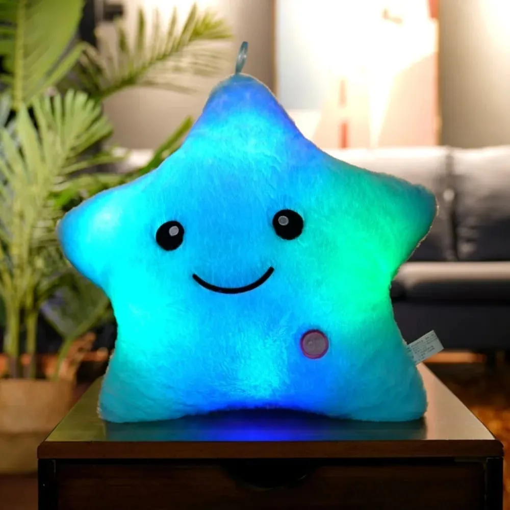 Cute LED Electronic Star Plush Toy Star Soft LED Star Doll Laruang Dekorasyon sa Bahay Mga Laruan ng Baby Kid Soft Star Pillow