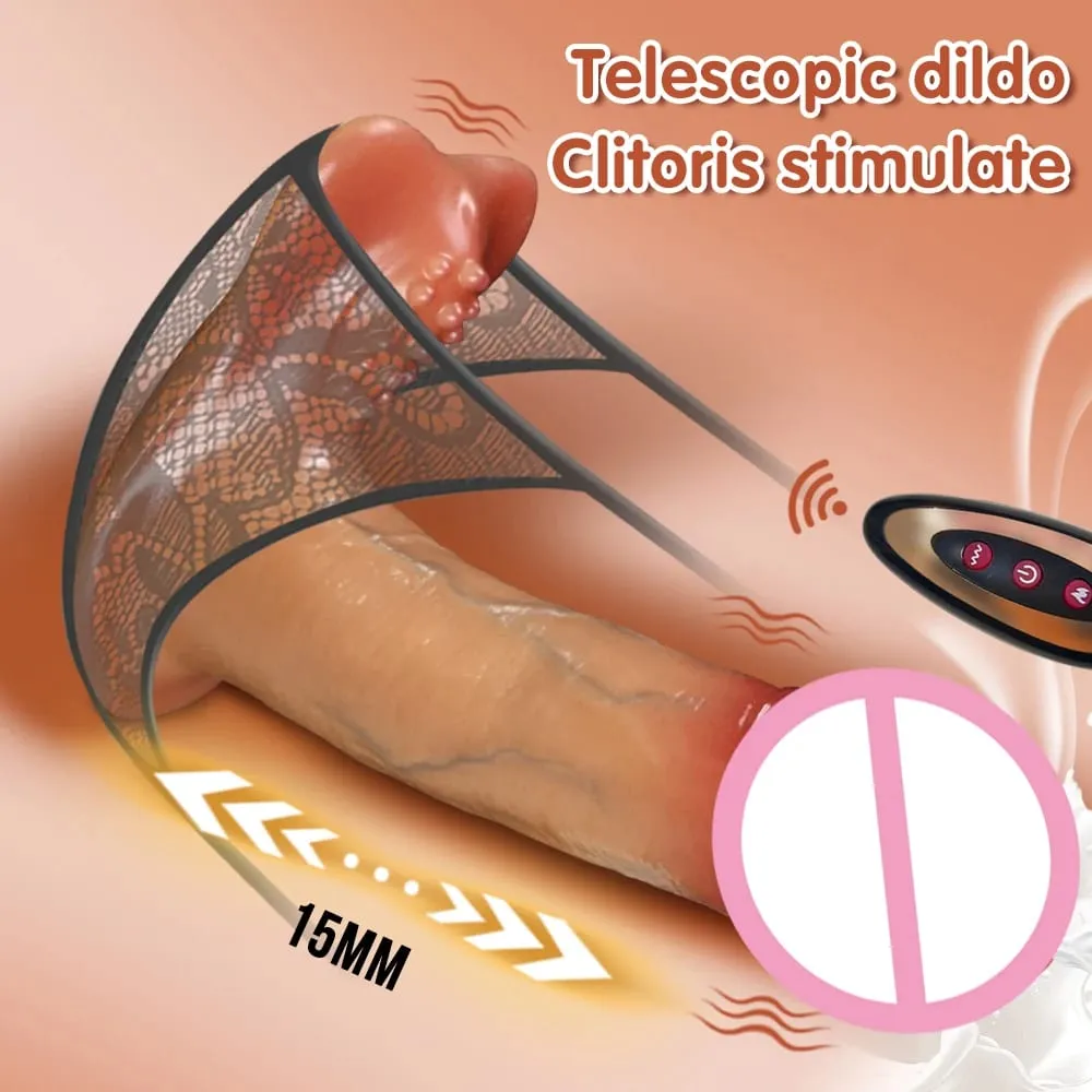 รีโมทคอนโทรล Thrusting Dildo Vibrator จริง Dildos G Spot Anal การสั่นสะเทือนกระตุ้นอวัยวะเพศชายผู้ใหญ่ของเล่นสำหรับผู้หญิง — image 1