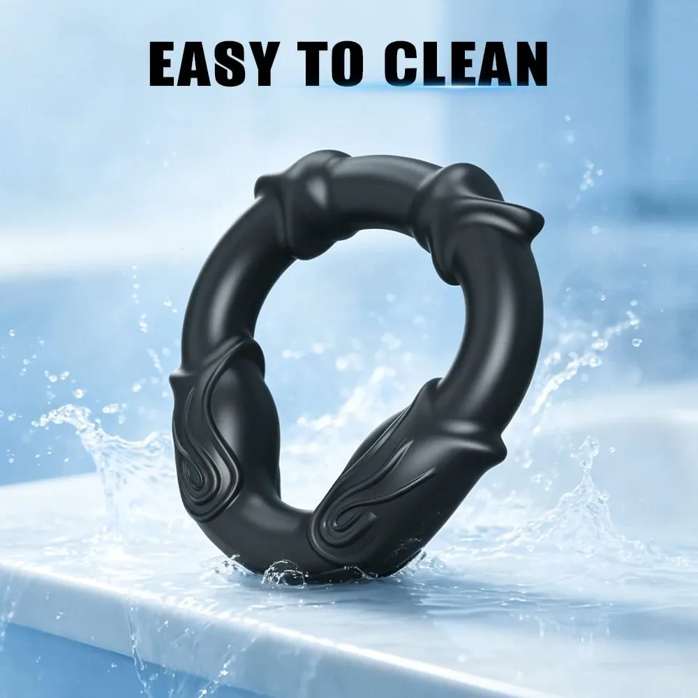 Cock Ring Reusable Silicone Penis Ring Delayed Ejaculation Penis Enlargement Dick Enlarger Semen Semen Lock Ring Sex Toy Men — image 4