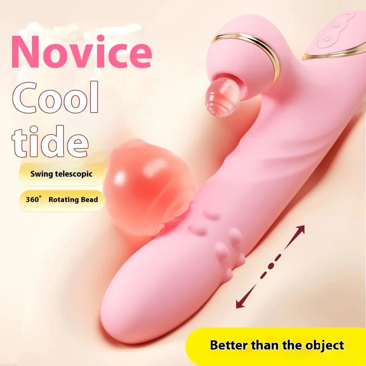 vibratore per le donne tallone telescopica pistola di spinta succhiare il clitoride vibratore ricarica usb giocattolo adulto del sesso dildo stimolatore del punto g vibra — image 4