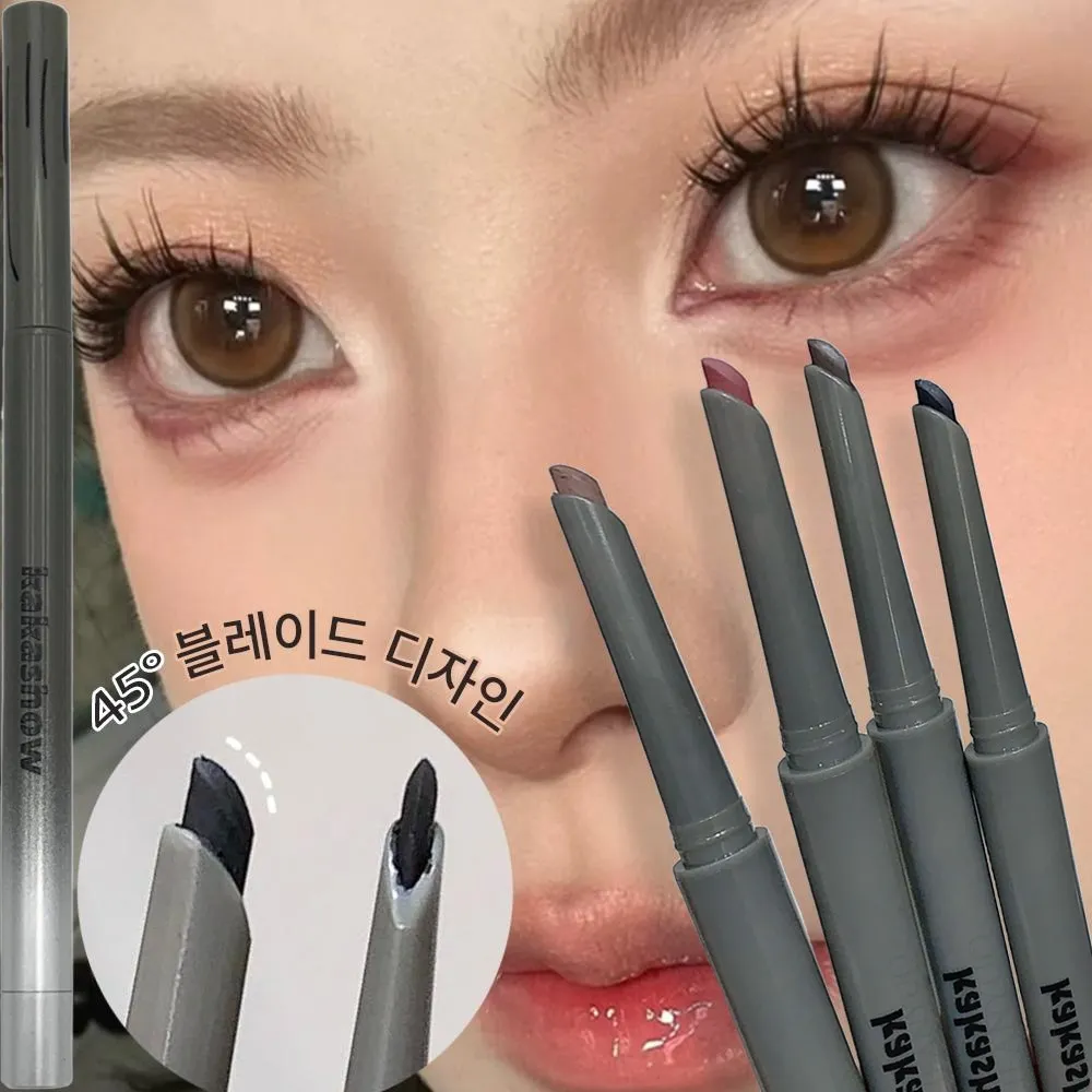 Kakashow Klej Eyeliner Śpiący jedwabny pędzel Natural Color Długotrwały makijaż oczu Wodoodporny Aegyo Sal Rozjaśnij Łatwe nakładanie makijażu — image 1
