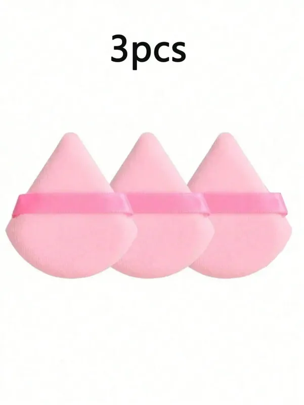 20/10/3/1pc Triangular Velvet Makeup Powder Puff Facial Powder Puff Reusable Makeup Powder Puff And Eye Makeup Powder Puff — image 13
