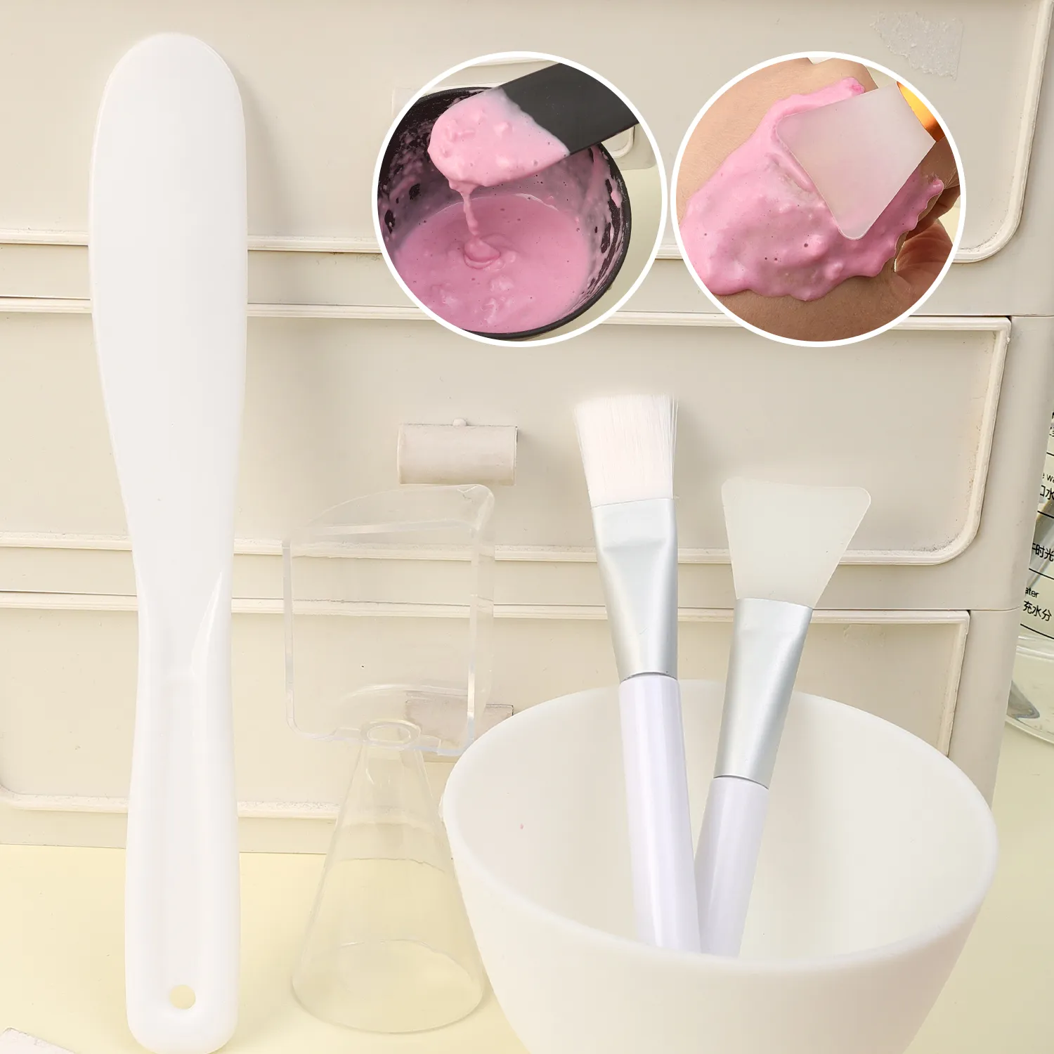 5pcs/set Silicone Mask Bowl Easy To Use DIY Face Mask Mixing Bowl Makeup Brushes Spatula Beauty Skin Care Tools Face Makeup — image 4