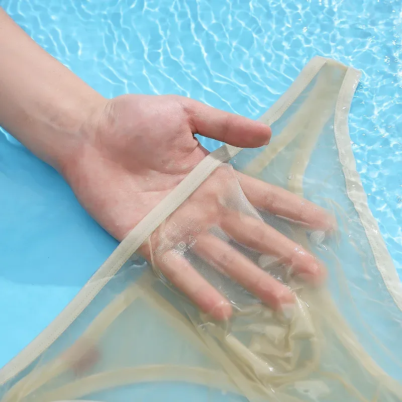 Herrbyxor Ultratunna Mesh Transparenta underkläder Andas Snabbtorkande Lågväxt sexiga U-formade påstrosor Tanga Slip — image 3