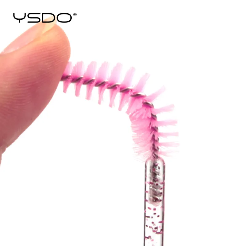 Buona qualità 5/50 pezzi pennelli per trucco ciglia in cristallo manico diamantato bacchette per mascara strumenti per estensione ciglia — image 6