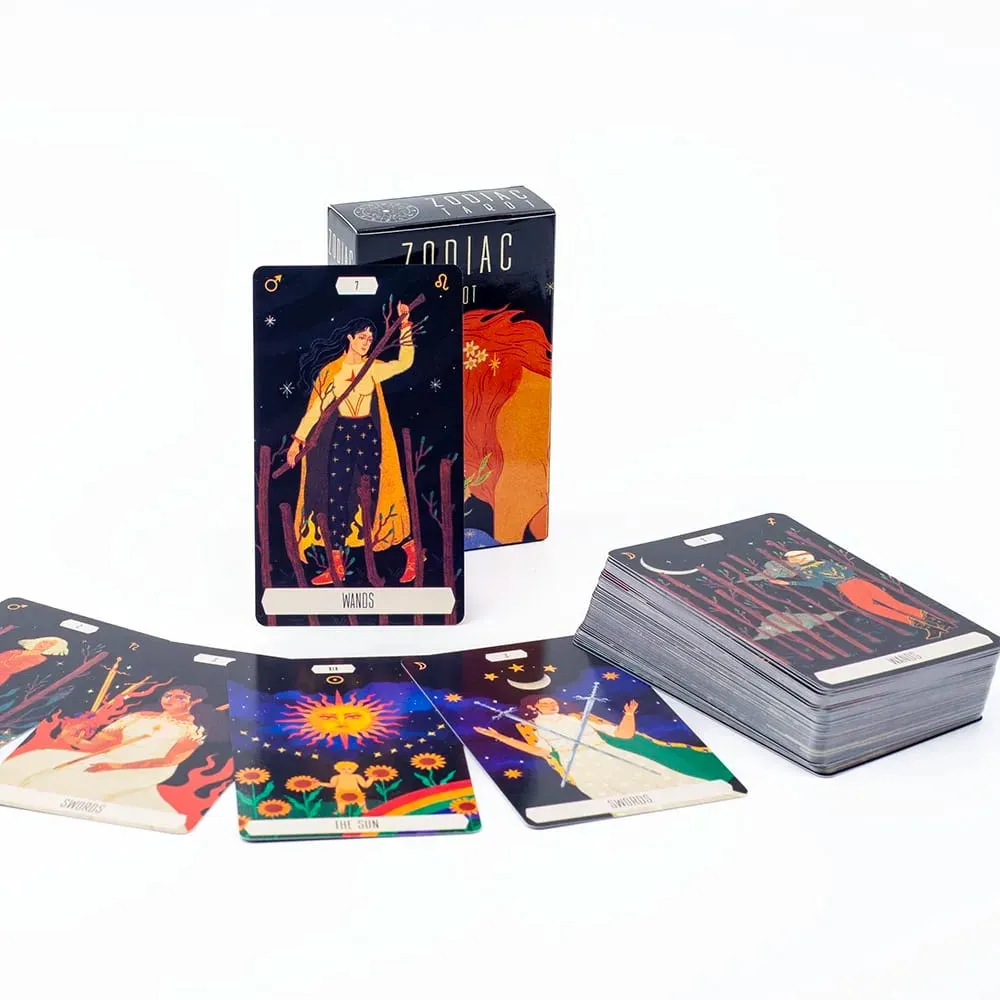 10.3x6cm Zodiac Tarot Cards for Fortune Telling And Divination Party Game Board Game Pack of 52 Unique Star Sign Cards — image 2