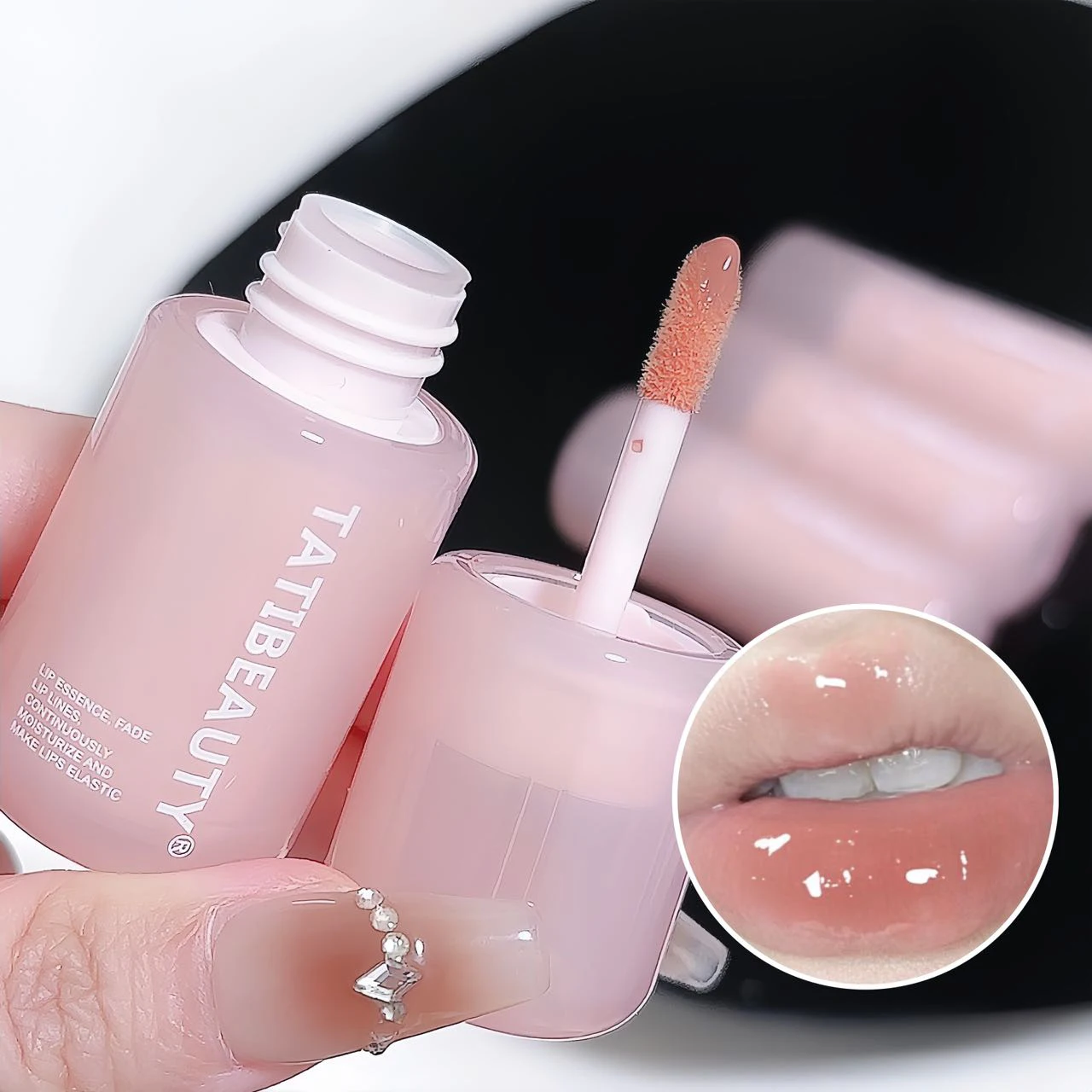 Spiegel Wasser Lip Gloss Kristall Gelee Lippenstift Feuchtigkeitsspendende Plumping Feuchtigkeitsspendende Farbige Lip Tint Lippen Pflege Make-Up Schönheit — image 4