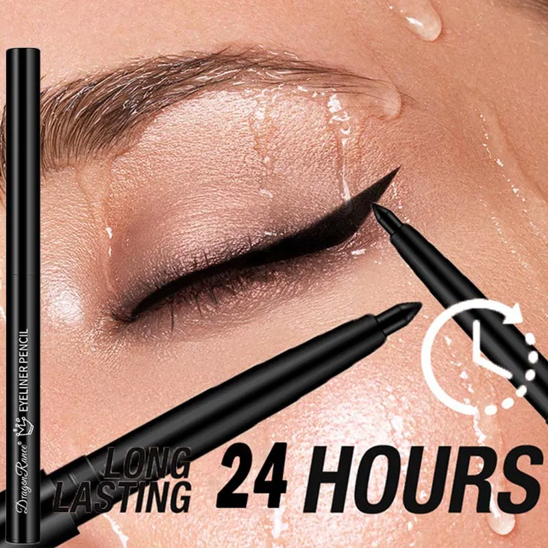 กันน้ำสีดำสีน้ำตาลอายไลเนอร์เจลดินสอ Matte Smooth Quick แห้งสวมใส่ง่าย Pearlescent อายแชโดว์ Eye Liner ปากกาแต่งหน้าสำหรับดวงตา — image 2