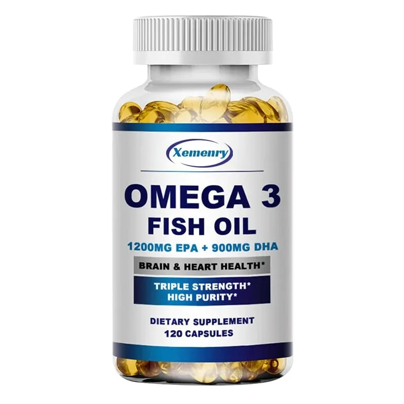 Minyak Ikan Omega 3 - Menyokong Sistem Saraf Otak Baik untuk Kardiovaskular & Kesihatan Kulit Antioksidan — image 1
