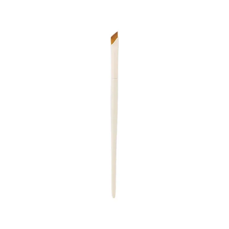 Upgrade Blade Eyeliner Brush Pennello per sopracciglia piatto ad angolo sottile ultra sottile sotto gli occhi Pennelli per trucco Pennello per dettagli precisi bianco