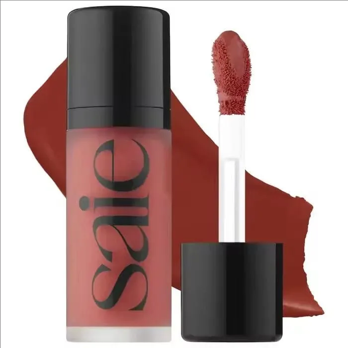 Saie Hydrating Blendable Dewy Liquid Blush Mat Svampehoved Blusher Naturlig Holdbar Brighten Facial Contour Blush Tint Makeup — image 13
