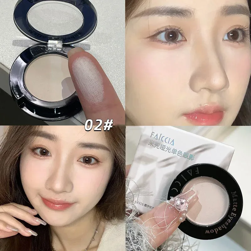 Monochrome Matte Brown Eyeshadow Makeup Waterproof Lasting Shiny Green Eye Makeup Natural Brighten Eyeshadow Highlighter Palette — image 20