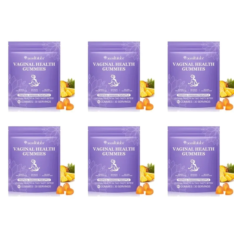 Acentiallabs กัมมี่สุขภาพช่องคลอดพร้อม Bacillus Coagulans และวิตามินซีรองรับการป้องกันภูมิคุ้มกันและความสมดุลของค่า pH 60 กัมมี่ — image 12