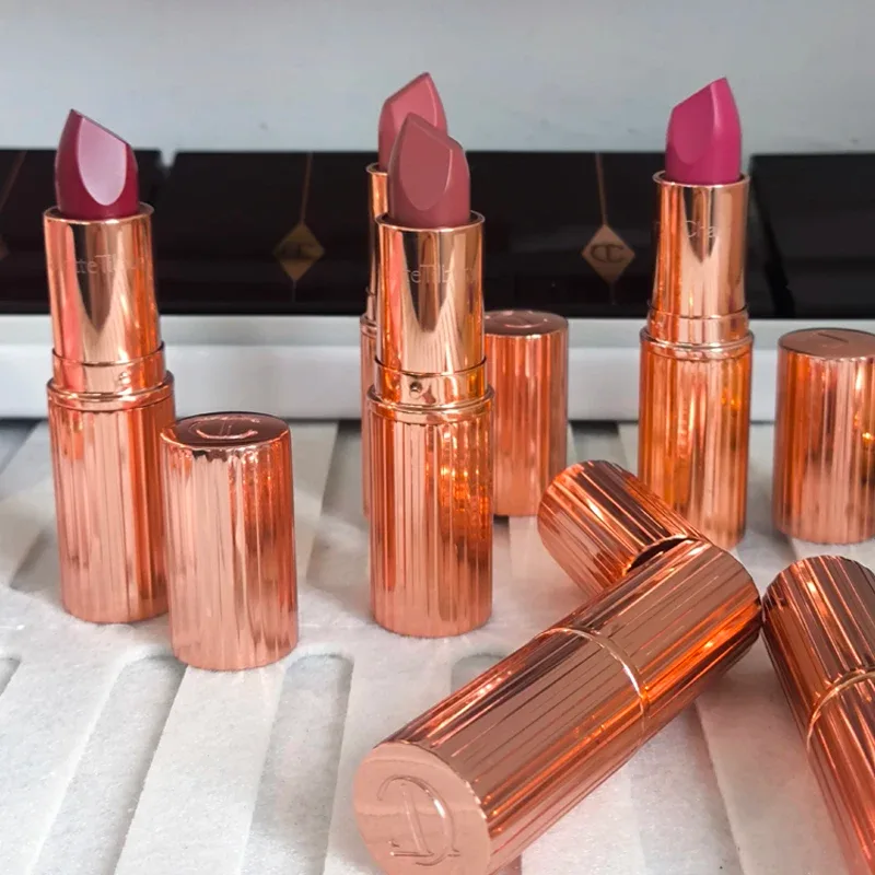 Charlotte Tilbury Four Color Palette Pillow Talk Eraggera Eyes Small Gold Tube Lipstick Easy To Apply Makeup Portable Cosmetics — image 5