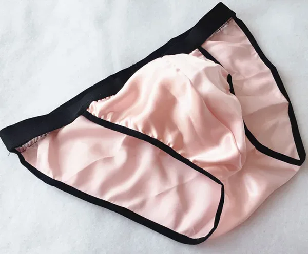 Slip da uomo in seta di gelso al 100% design bikini mutandine a forma di T mezza T-back — image 5