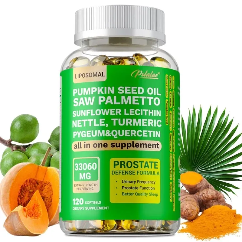 Prostate Support for Adult Men - Reduces Nighttime Toileting Relieves Bladder and Urinary Tract Problems Contains Saw Palmetto — image 1