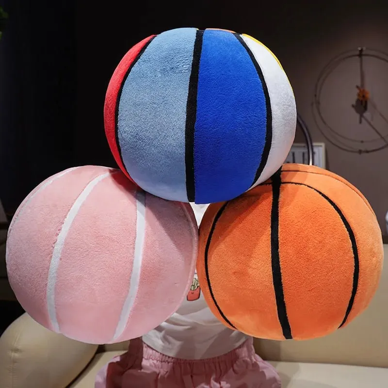 Simulasi Plushie Bola Keranjang Bantal Baling Bola Keranjang Isi Hiasan Bilik Tidur Montok Mesra Kulit Hadiah Percutian Untuk Lelaki Dan Perempuan — image 3