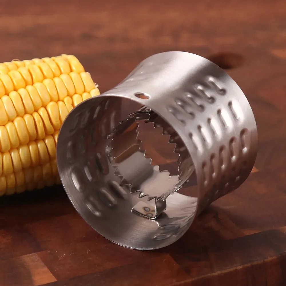 Estrattore di mais Utensili da frutta Utensili da cucina in acciaio inossidabile per pannocchia di mais Taglierina Rasoio Frutta Verdura Utensili da cucina Forniture da cucina 1 pezzo — image 1