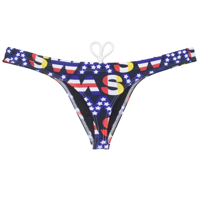 Sexy Swim Thong Men's Swimwear Bikini Briefs Drawstring Quick-dry Elastic Underwear Pouch Beach Tangas Surfing Poolside — image 14