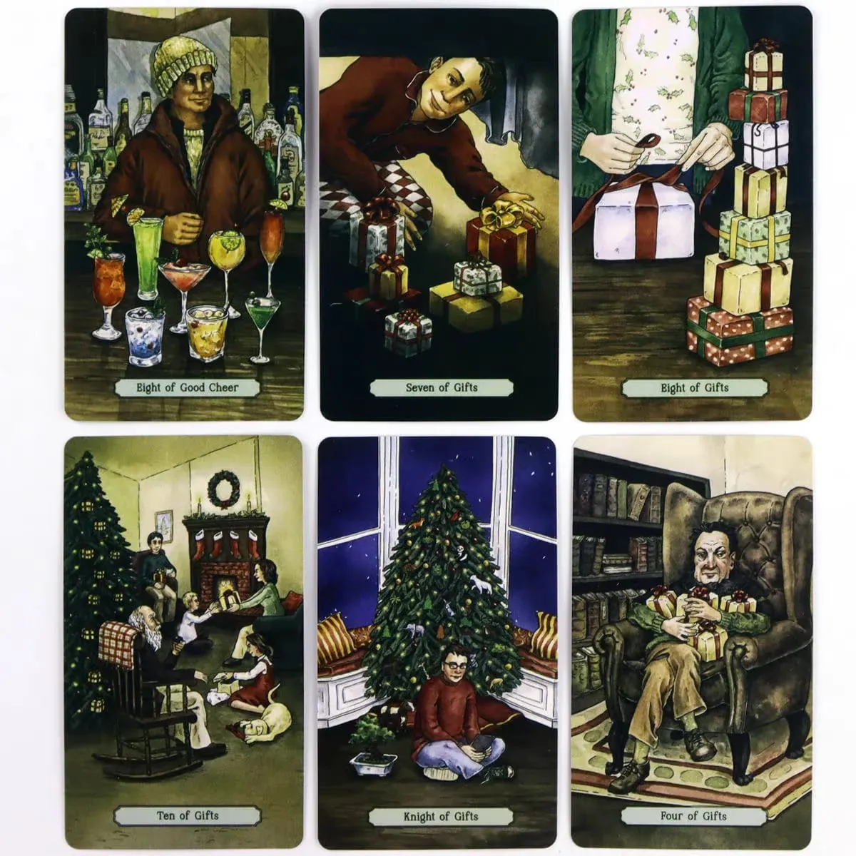 Weihnachts-Tarot-Karten, 78 Stück, Weihnachten, Urlaub, Wintersonnenwende, Tarot-Deck, Wahrsagerei, Wahrsagerei, Orakel, Brettspiel, Geschenk — image 3