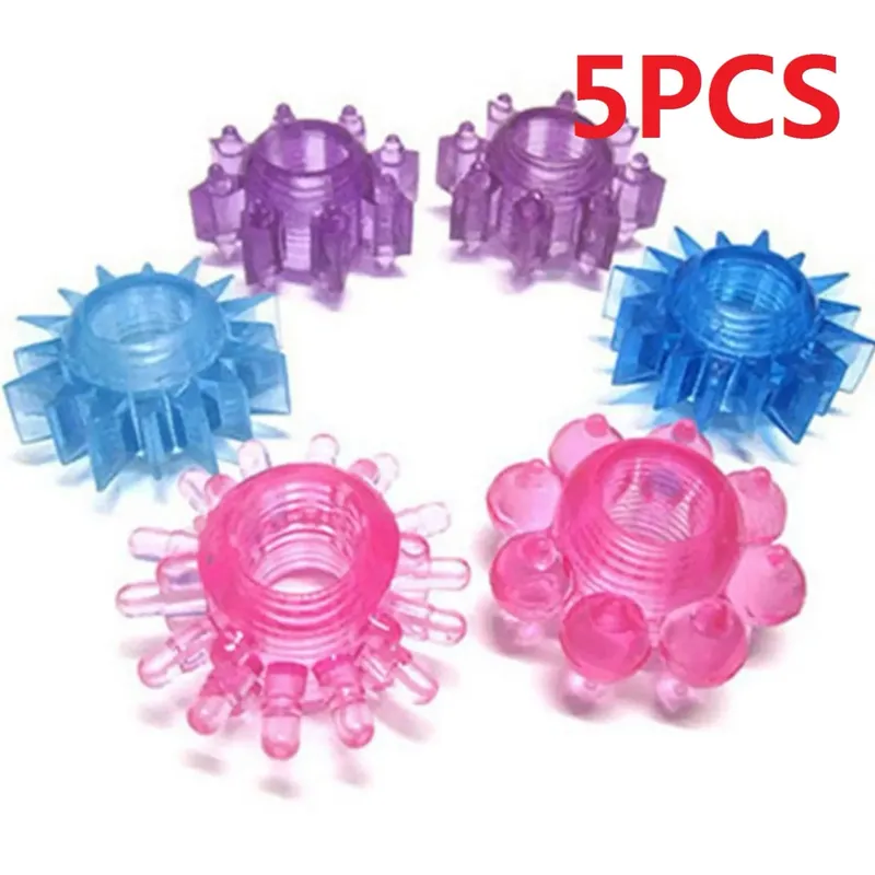 3/5PCS Cock Ring Delay Ejaculation Adult Toys For Men Dick Enlargement Silicone Penis Ring Male Sex Toys Stronger Erection 18+