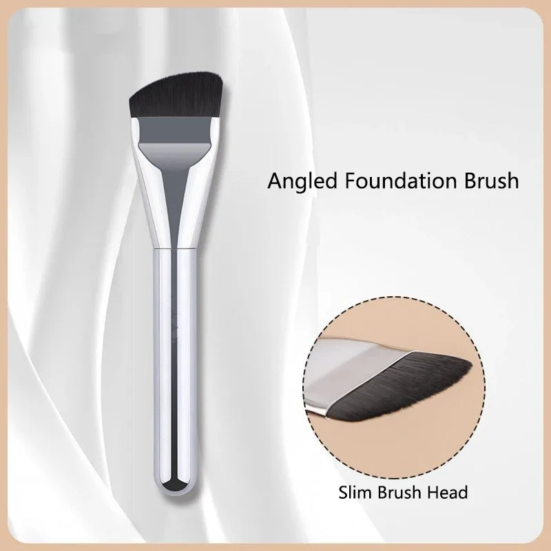 1 stk Flat Thin Foundation Makeup Brushes Fine Liquid Foundation Makeup Brush BB Cream Mask applikator Ansigts kosmetiske værktøjer — image 7