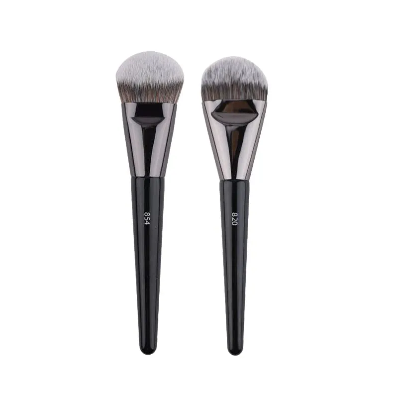 1 brocha de maquillaje en ángulo, Base líquida, brocha de maquillaje, bronceador, detalle lateral, herramientas de belleza esenciales para la cara 854 — image 7