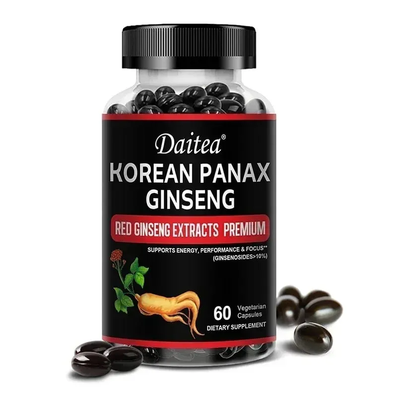 Capsule di Ginseng Rosso Coreano - 1000 Mg Aumenta la resistenza energetica, le prestazioni atletiche e la forza muscolare, supporta la salute immunitaria — image 9